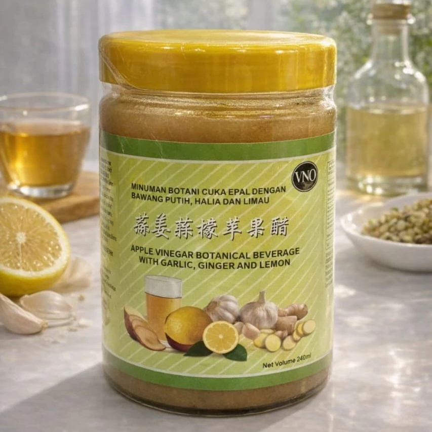 Garlic Ginger Lemon Apple Cider Vinegar